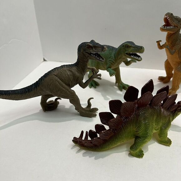 Lot of 6 Boley Dinosaurs Figures Great Detail & Colors - Picture 4 of 5